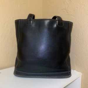 Vintage Coach Bucket Bag Large Dark Navy Shoulder Bag